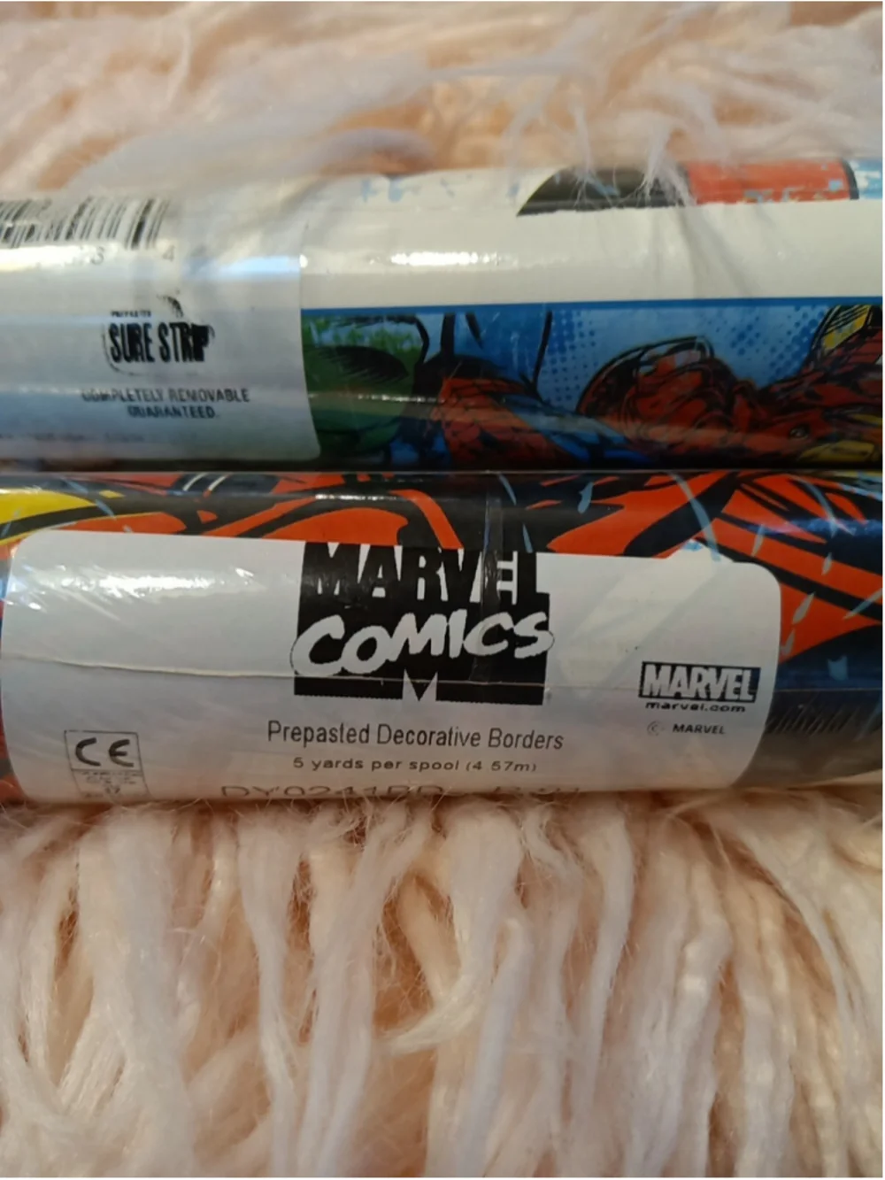 Marvel Avenger Peel & Stick Wallpaper Border Removable Kids 2 pk 5 yards ea